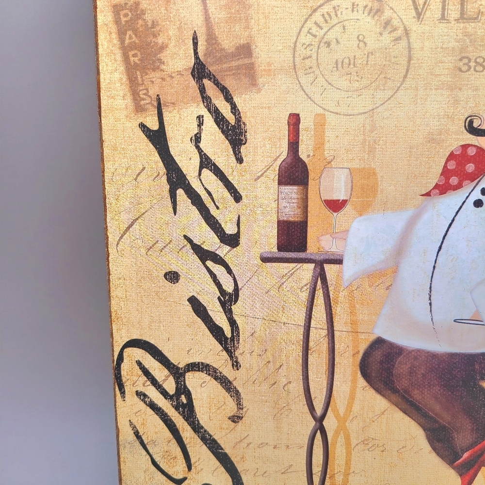 Bistro Fat Chef Wall Art - Picture 4 of 7